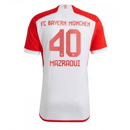 Bayern Munich Noussair Mazraoui #40 Domaci Dres 2023-24 Kratak Rukav